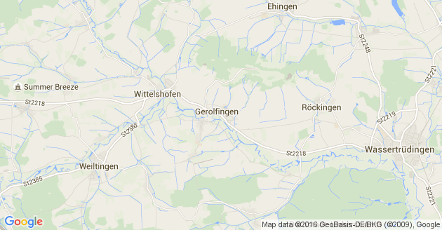 Karte Gerolfingen