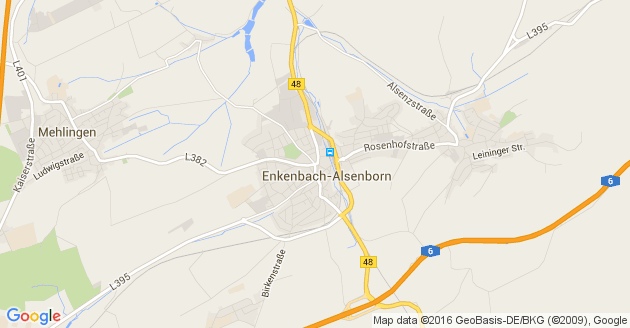 Karte Enkenbach Alsenborn