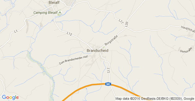 Karte Brandscheid in der Eifel