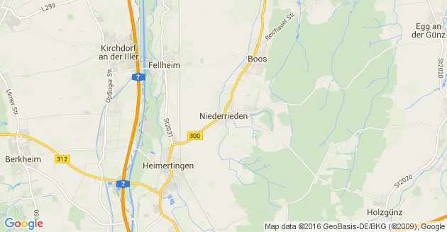 Karte Niederrieden