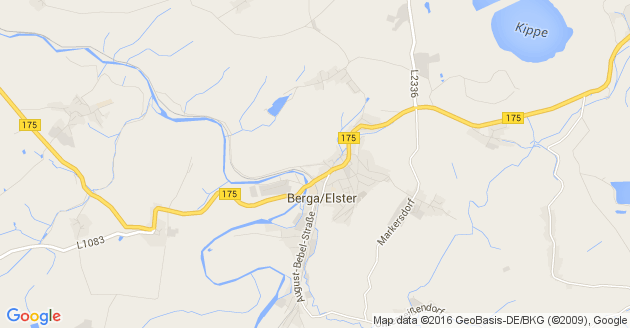 Karte Berga an der Elster