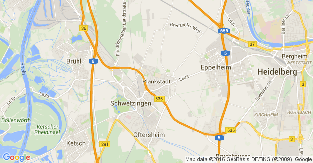 Karte Plankstadt