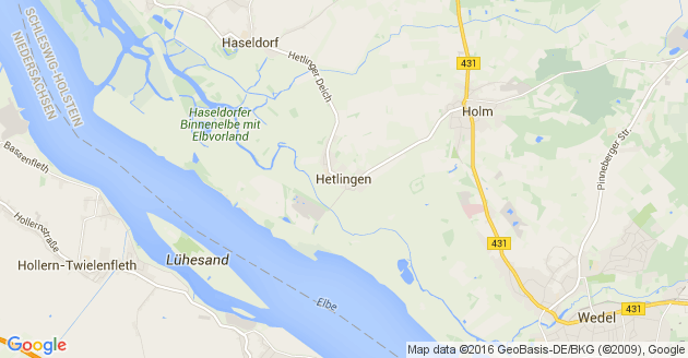 Karte Hetlingen