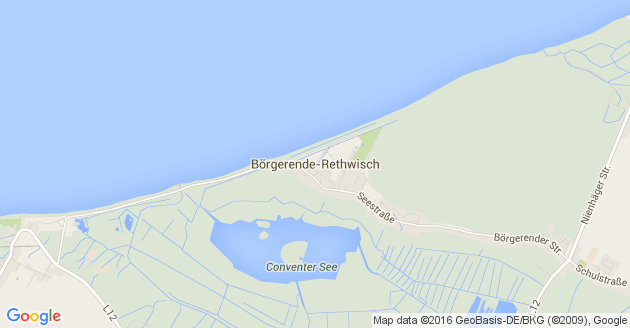 Karte Börgerende Rethwisch