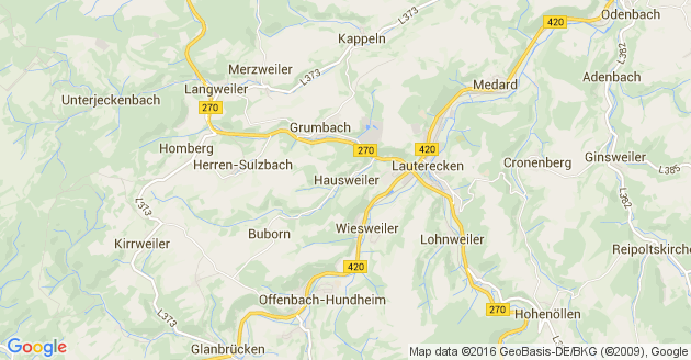 Karte Hausweiler