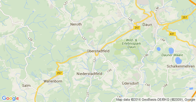 Karte Oberstadtfeld