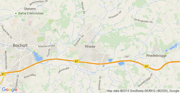 Karte Rhede in Westfalen