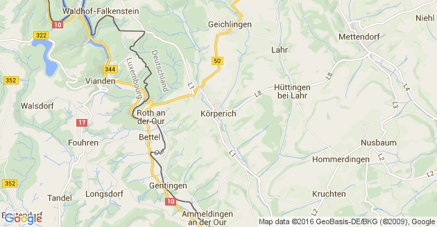 Karte Körperich
