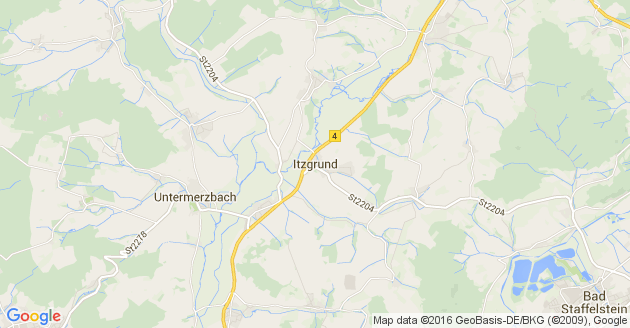 Karte Itzgrund