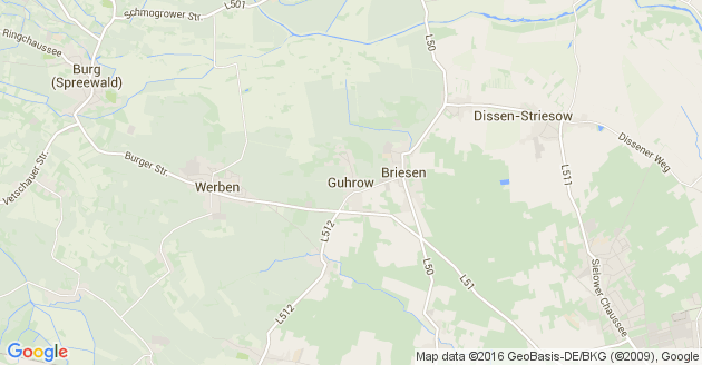 Karte Guhrow