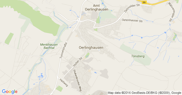 Karte Oerlinghausen          