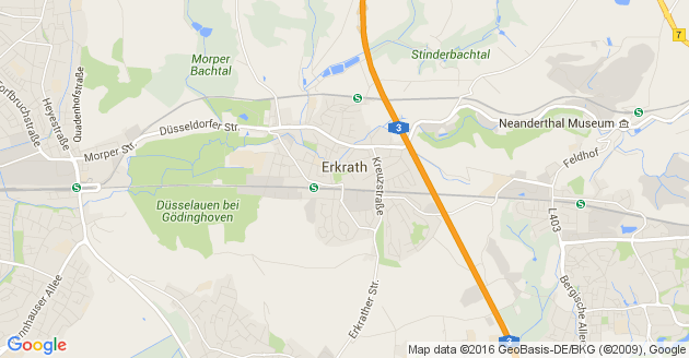 Karte Erkrath