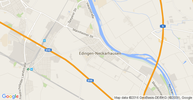 Karte Edingen Neckarhausen