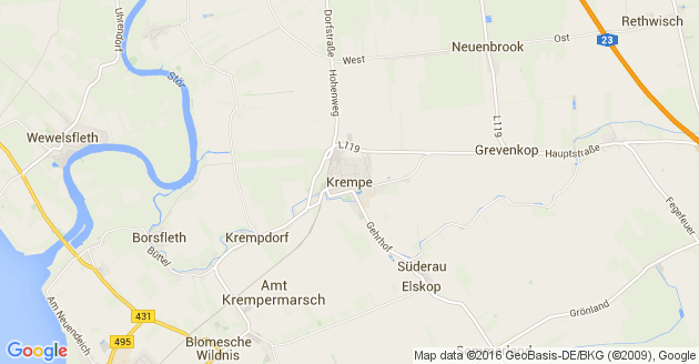 Karte Krempe