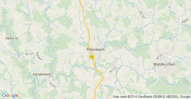 Karte Röhrnbach