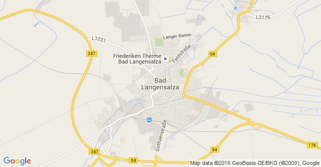 Karte Bad Langensalza
