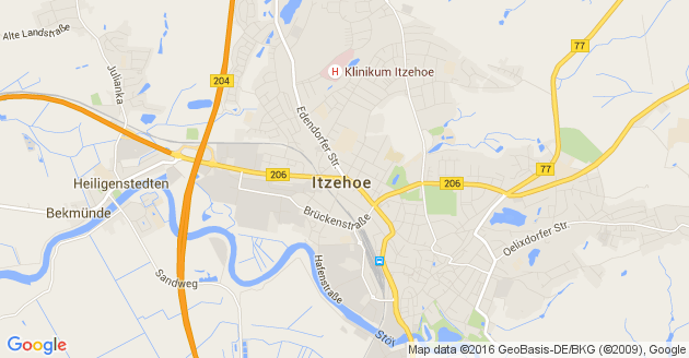 Karte Breitenberg bei Itzehoe