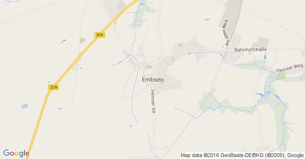 Karte Embsen Kreis Lüneburg