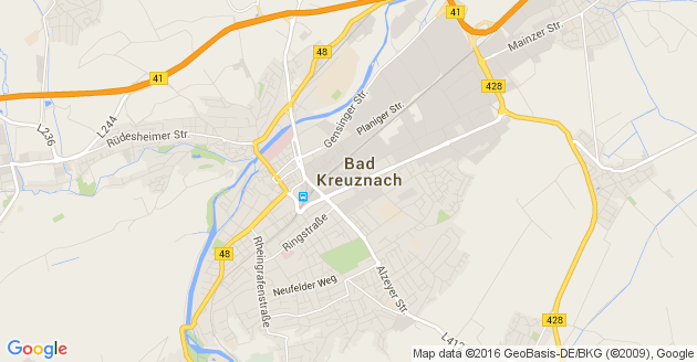 Karte Bad Kreuznach