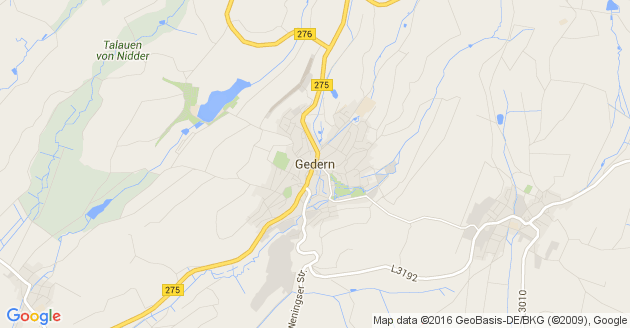 Karte Gedern