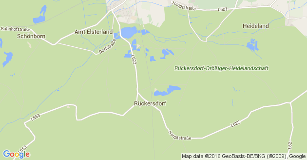 Karte Rückersdorf bei Finsterwalde