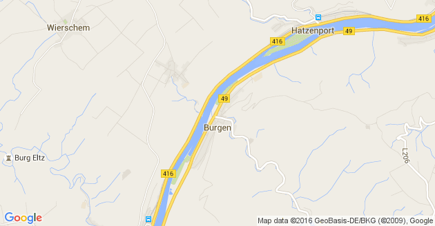 Karte Burgen an der Mosel