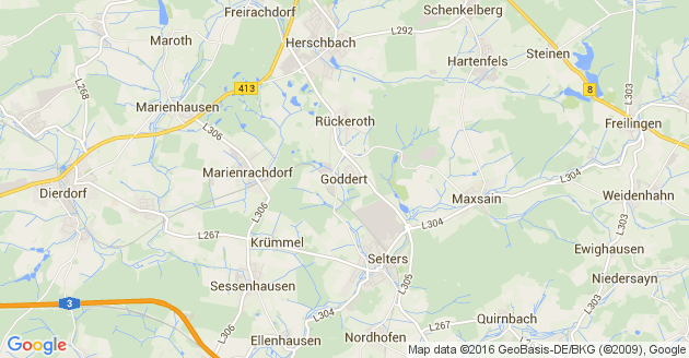 Karte Goddert
