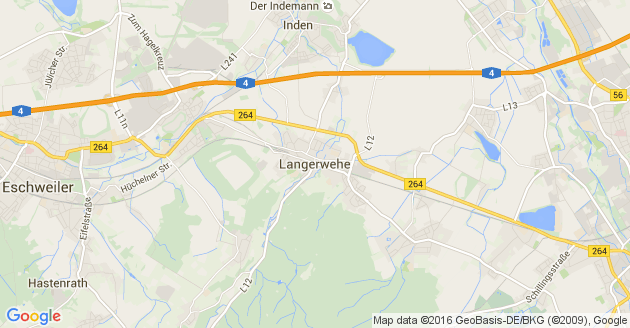 Karte Langerwehe