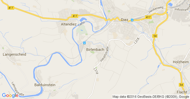 Karte Birlenbach