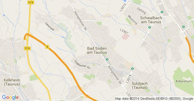 Karte Bad Soden am Taunus