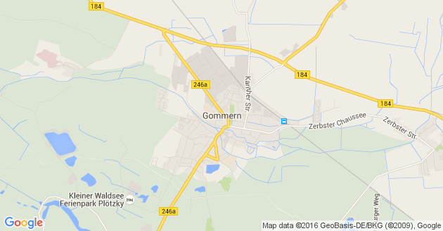 Karte Gommern