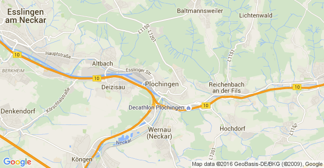 Karte Plochingen