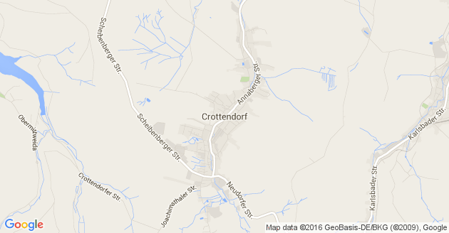 Karte Crottendorf in Sachsen 