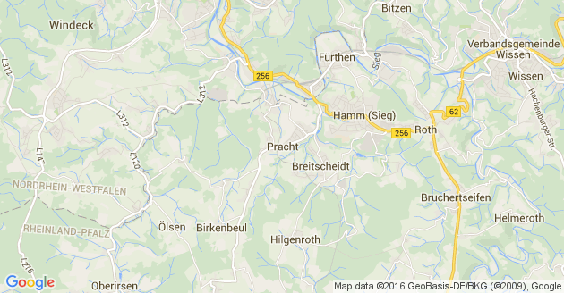 Karte Pracht