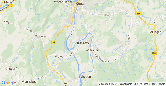 Karte Kanzem