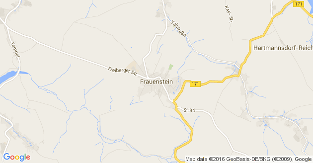 Karte Frauenstein in Sachsen