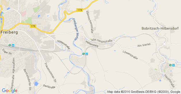 Karte Bobritzsch Hilbersdorf