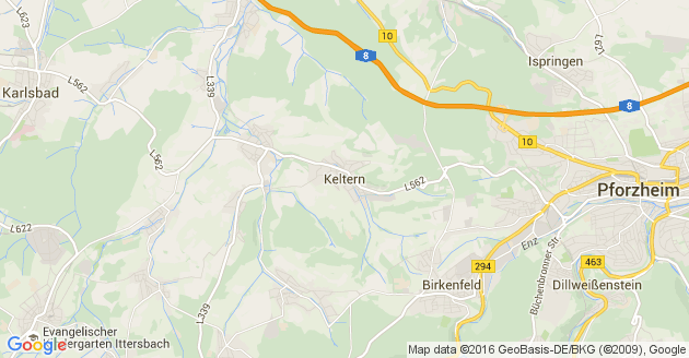 Karte Keltern