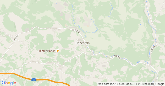Karte Hohenfels in der Oberpfalz