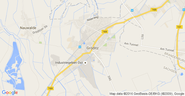 Karte Gröditz