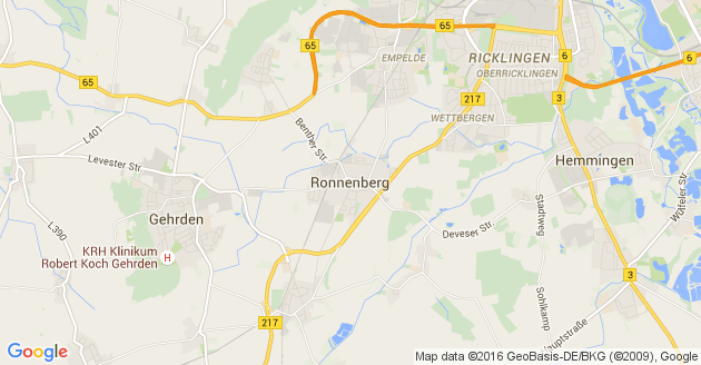 Karte Ronnenberg