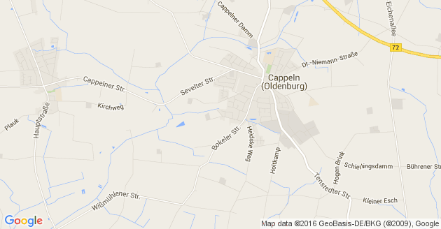 Karte Cappeln in Oldenburg   