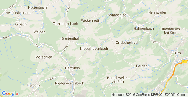 Karte Niederhosenbach