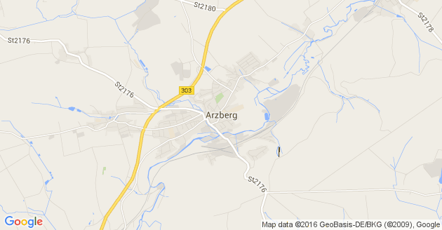 Karte Arzberg in Oberfranken