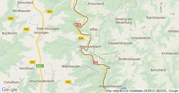 Karte Übereisenbach