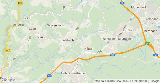 Karte Kammerforst im Westerwald