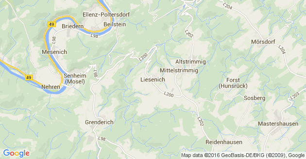 Karte Liesenich