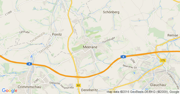 Karte Meerane