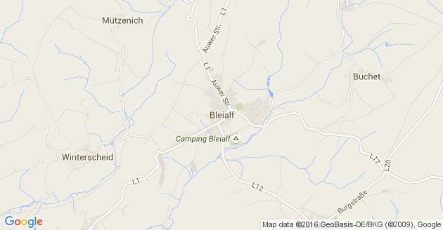 Karte Bleialf