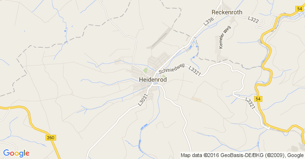 Karte Heidenrod